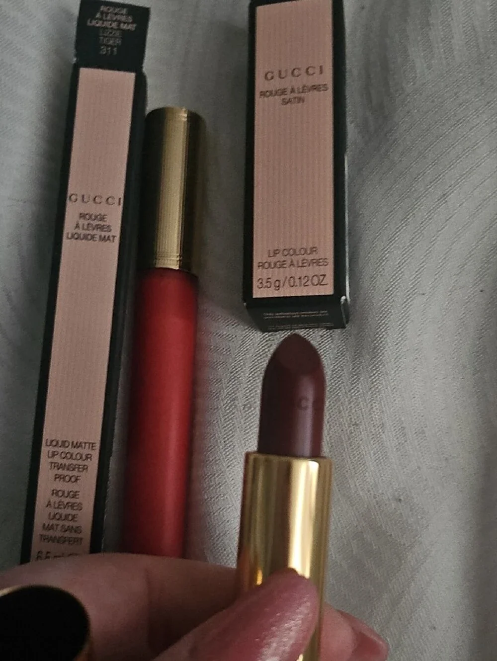 Gucci Nude Pink Liquid Matte and Satin Lip Colour Duo